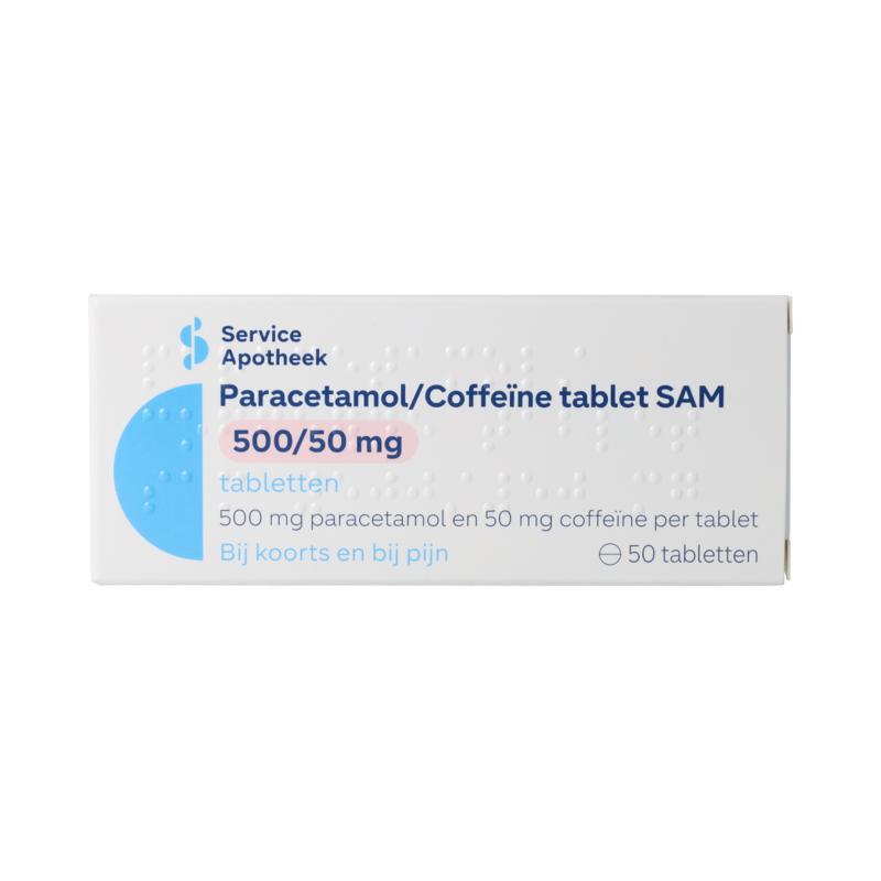 paracetamol/coffeine 500/50mg 50tb