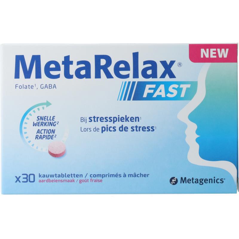 MetaRelax Fast 30 kauwtabletten