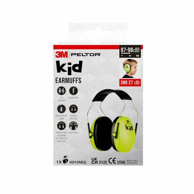 3M Gehoorkap voor kinderen Neon Green