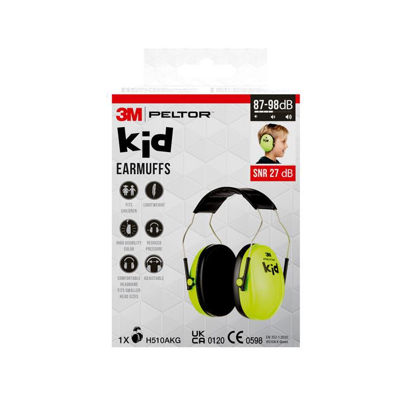 Gehoorkap voor kinderen Neon Green