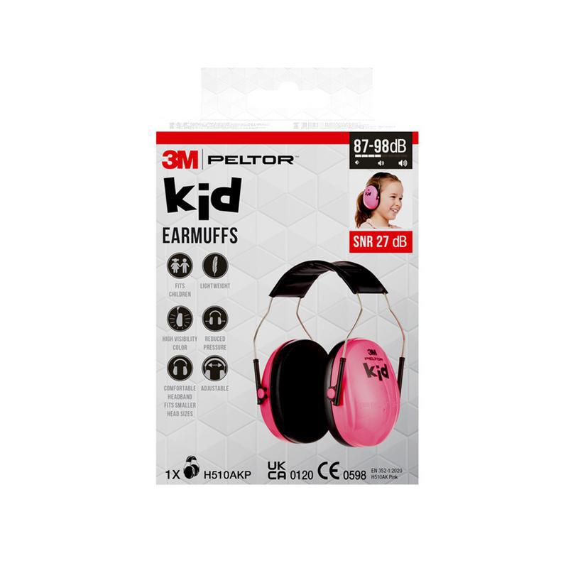 Gehoorkap voor kinderen neon pink