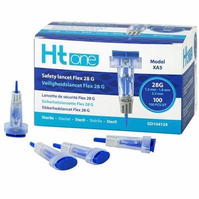 HT One Ht One Veiligheidslancet Flex 28G (1.3/1.8/2.3mm)