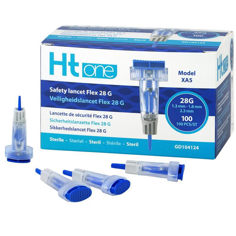 Ht One Veiligheidslancet Flex 28G (1.3/1.8/2.3mm)