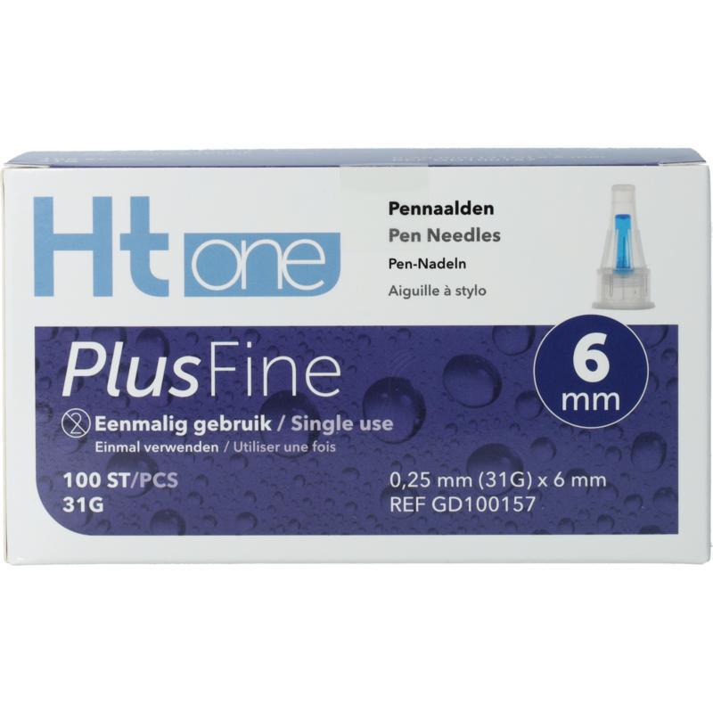 Ht One Plusfine pennnaalden 6mm 31G