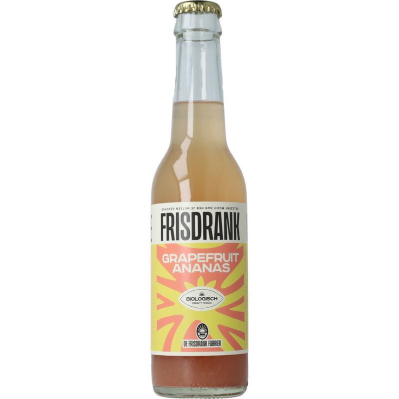 Koolzuurhoudende frisdrank grapefruit ananas bio