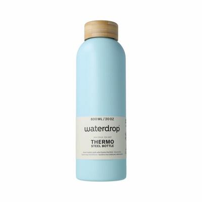 Waterdrop Roestvrijstalen drinkfles pastel turqu matt 600ml