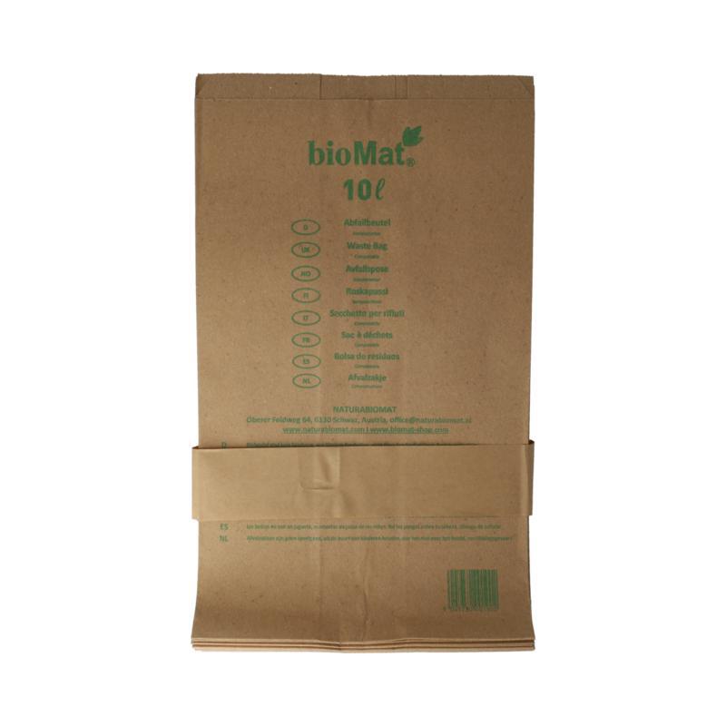 Wastebag compostable papier 10 liter