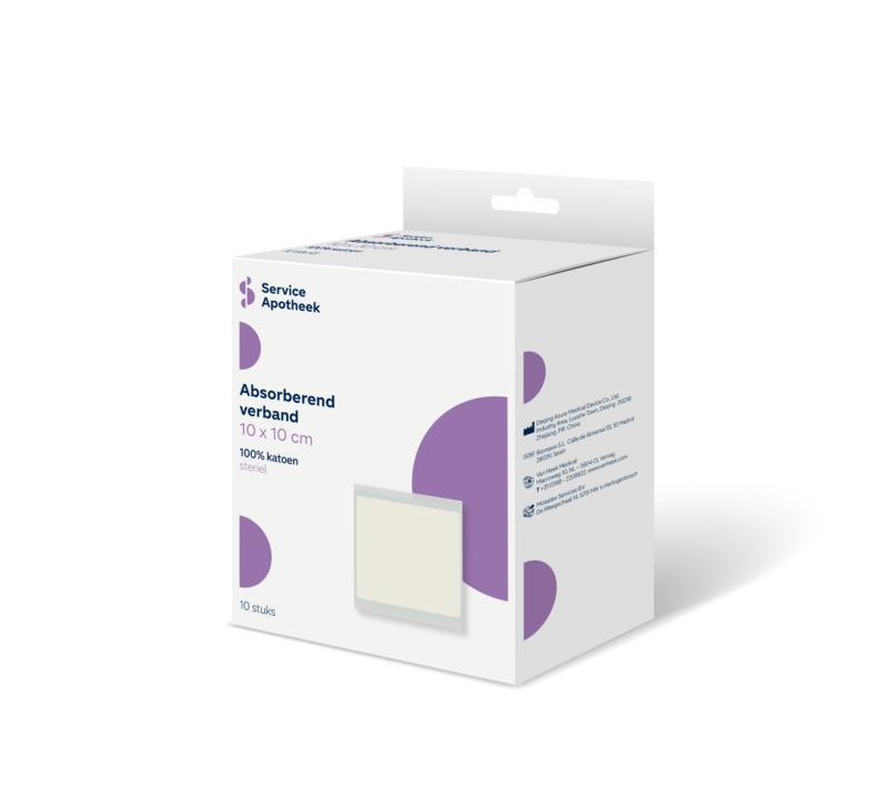 absorb verband sam 10x10cm 10st