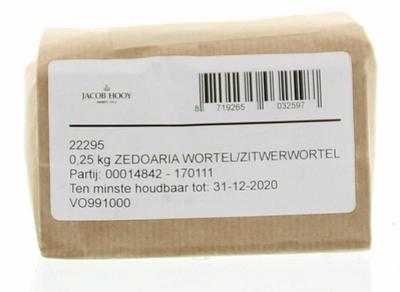 Merkloos op op zedoaria wortel/zitwerwr 250gr