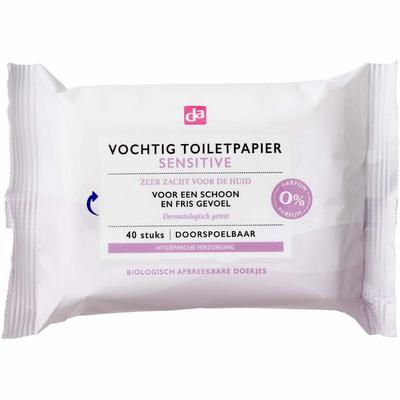 Merkloos op op da vochtig toiletpap sen 40st