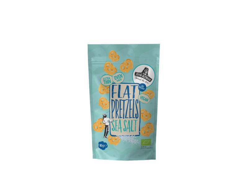 John Altman Biologische Flat Pretzels Sea Salt 80g
