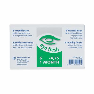 Eyefresh Eye Fresh maandlenzen 6-pack -4.75