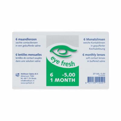 Eyefresh Eye Fresh maandlenzen 6-pack -5.00