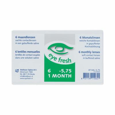 Eyefresh Eye Fresh maandlenzen 6-pack -5.75