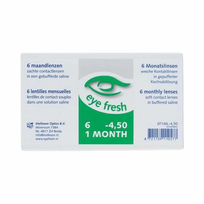 Eyefresh Eye Fresh maandlenzen 6-pack -4.50