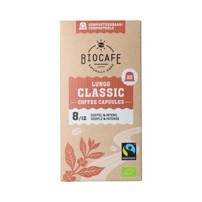 Biocafe Koffiecapsules Lungo bio