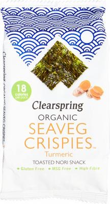 Clearspring Seaveg crispies turmeric bio