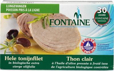 Fontaine Tonijnfilet in olijfolie bio
