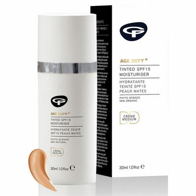Green People Age defy+ tinted DD moisturiser medium SPF15