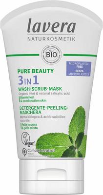 Lavera Pure Beauty 3-in-1 reiniger - peeling - masker