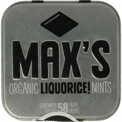 Max mints Liquorice blikje vierkant bio