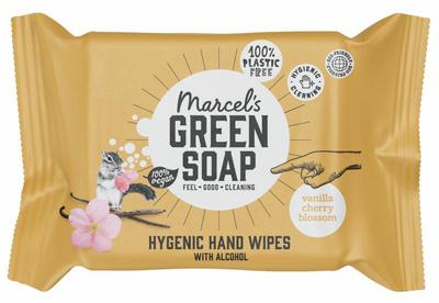 Marcel's Green Soap Hand wipes vanilla & cherry blossom bio