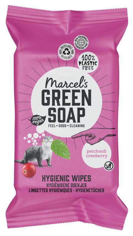 Cleansing wipes patchouli & cranberry