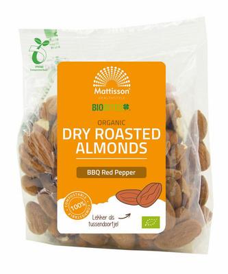 Mattisson Organic roasted almonds BBQ red pepper bio