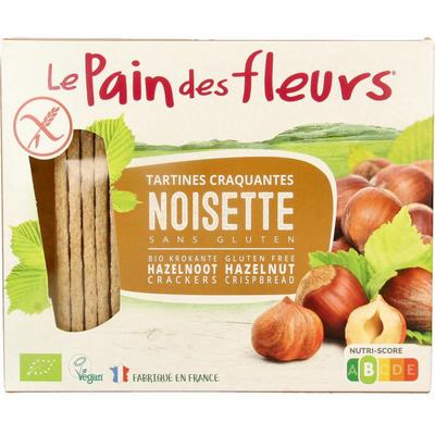 Pain Des Fleurs Krokante crackers hazelnoot glutenvrij bio