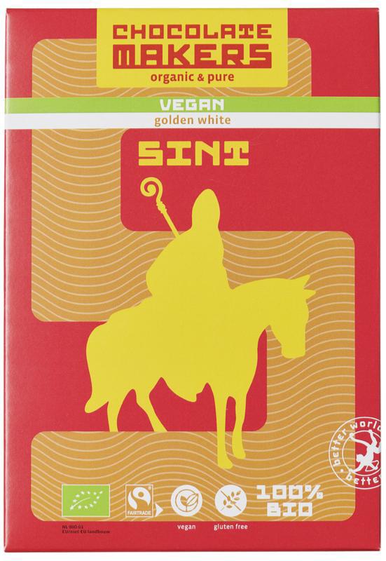 Sint letter golden white bio
