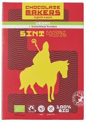 Chocolatemakers Sint letter 40% vegan + Sinterklaaskruiden bio