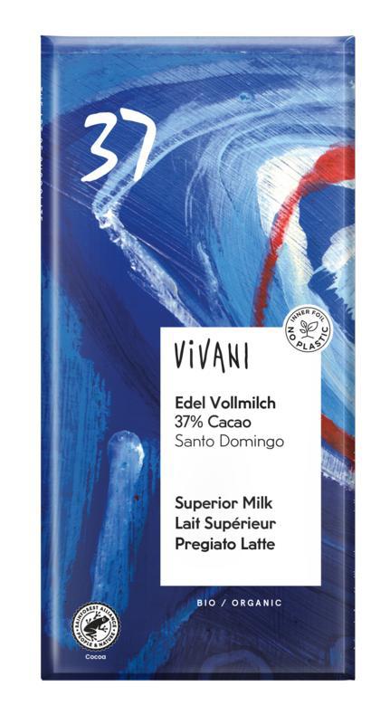 Chocolade melk superieur 37% Santo Domingo bio