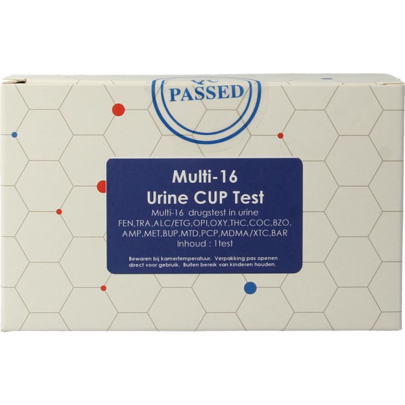 Multi 16 drugstest cup urine