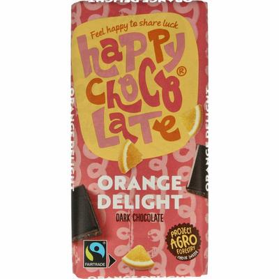 Happy Chocolate Puur sinaasappel bio