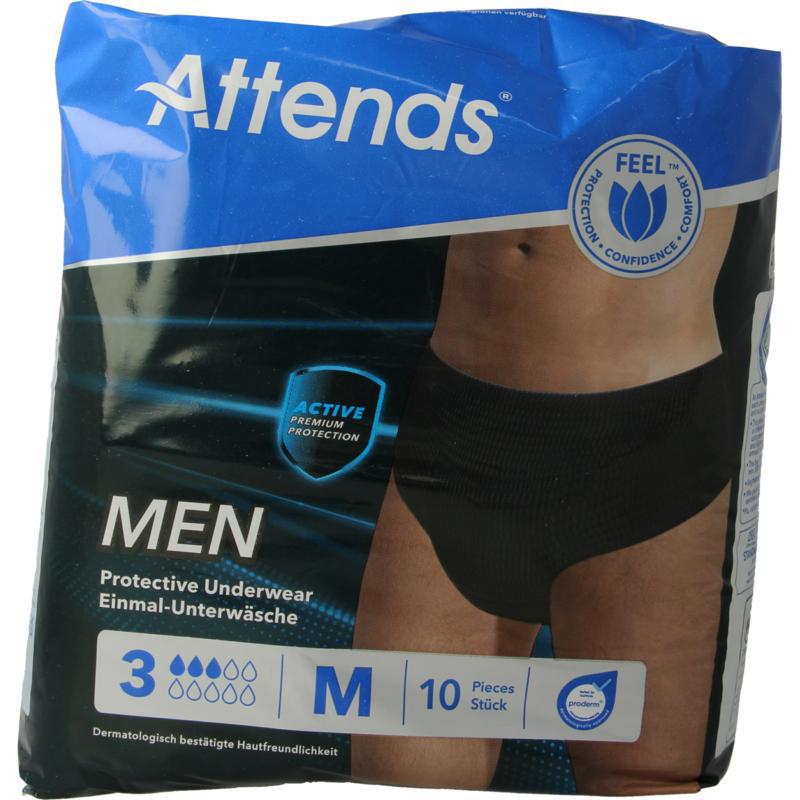 Men discreet underwear zwart maat M