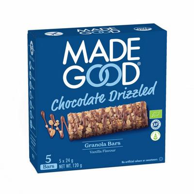 Made Good Vanille granolarepen met chocoladestrepen