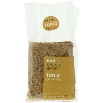 Kari's Crackers Knekkebrod fonio gierst/chia bio