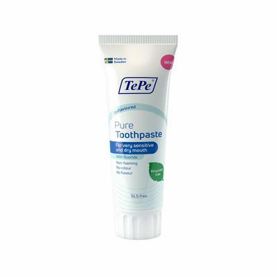 TePe Pure tandpasta dry mouth no flavour