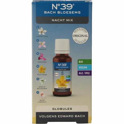 Bach Bloesem Globule parels nr. 39 nacht bio