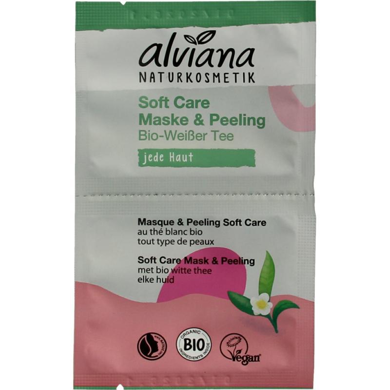 Soft care mask & peeling met biologisch witte thee