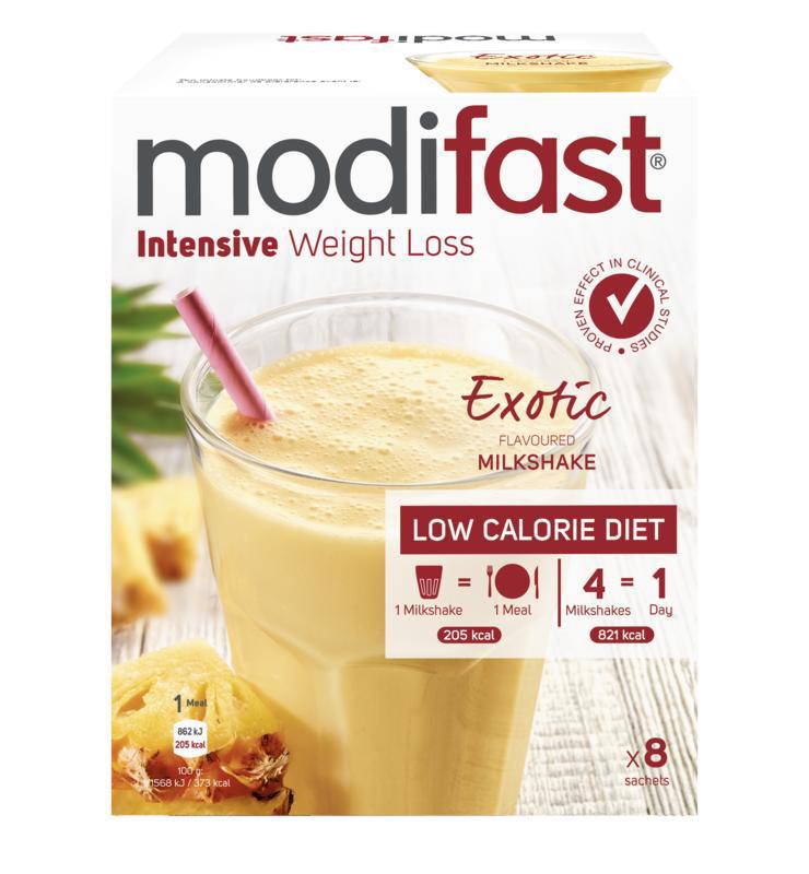 Intensive milkshake exotic