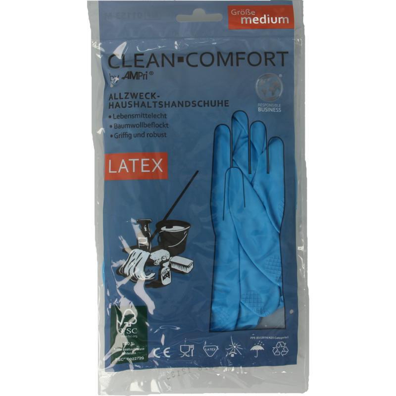 Huishoudhandschoen blauw maat M