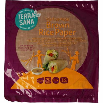 TerraSana Vietnamese bruine rijstvellen bio