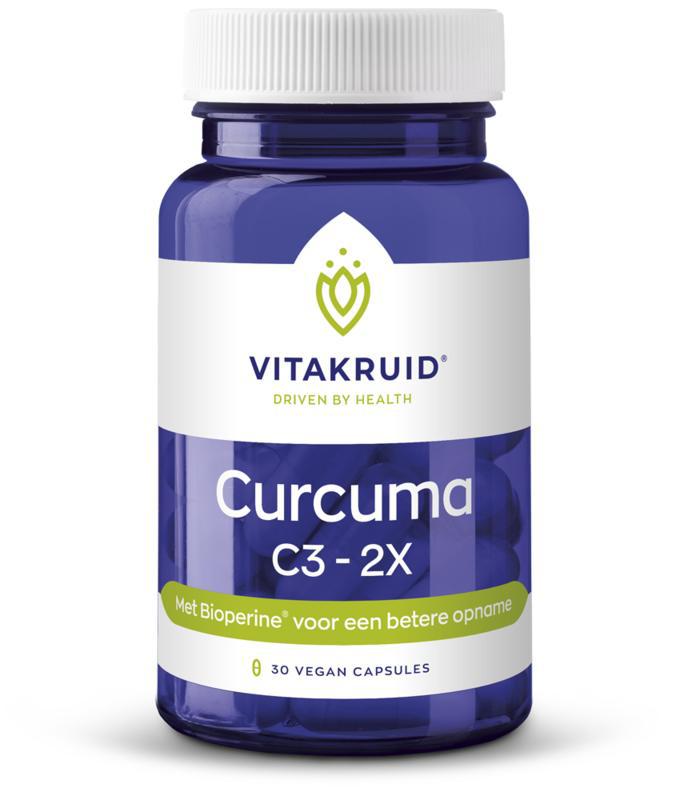 Vitakruid Curcuma C3-2X (95% curcuminoiden) met Bioperine