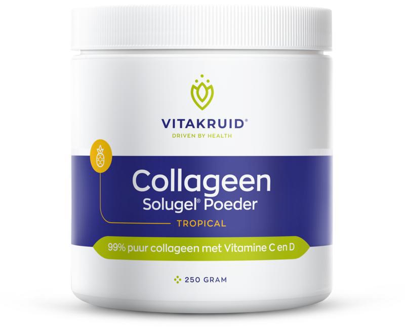 Vitakruid Collageen Solugel poeder met vitamine C & D Tropic