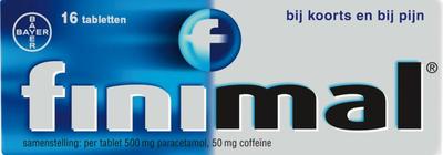 Finimal Paracetamol met coffeine 500/50mg