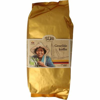 SUN Coffee Gezeilde koffiebonen dark roast bio