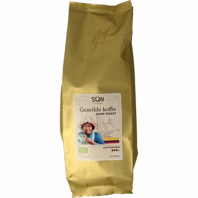 SUN Coffee Gezeilde koffiebonen dark roast bio