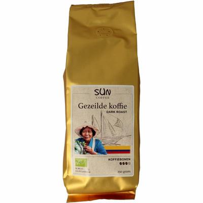 SUN Coffee Gezeilde koffiebonen dark roast bio