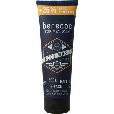 Benecos natural beauty Bio for men only body, hair & face wash
